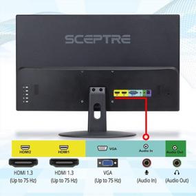 img 1 attached to Sceptre Gaming Monitor with Built-In Speakers - 22", 75Hz, Anti-Glare Screen, Flicker-Free, Adaptive Sync, E229W-19203RT