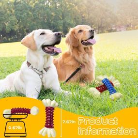 img 1 attached to Unleash Your Dog'S Inner Chewer With Rmolitty Indestructible Chew Bone