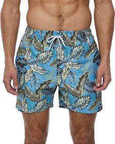 img 4 attached to Stay Comfy In Style: Satankud Men'S Quick-Dry Swim Trunks With Pockets And Mesh Lining