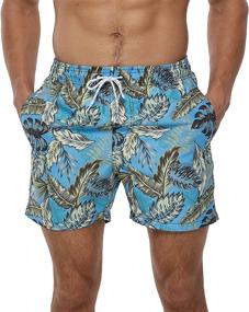 img 3 attached to Stay Comfy In Style: Satankud Men'S Quick-Dry Swim Trunks With Pockets And Mesh Lining