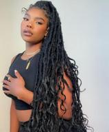 niseyo wild locs 30 inch distressed new faux locs with curly ends 8 packs distressed goddess locs crochet hair30 in long soft butterfly loc pre-looped deep wavy end (handmade, 1b) logo