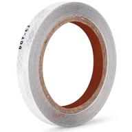 🚚 high visibility dot c2 reflective tape - waterproof & flexible 1/2” x 33 ft safety tape for trailer truck car rv boat - intense white reflector (rt053w) logo
