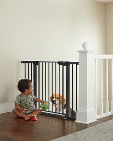 img 4 attached to Cumbor 29.5-46" Auto Close Safety Baby Gate, Extra Tall & Wide Child Gate For House Stairs Doorways - Mom'S Choice Awards Winner, Durable Dog Gate Easy Walk Thru