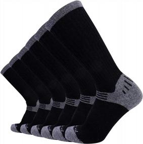 img 4 attached to Experience Ultimate Comfort On The Trail With EnerWear'S 4P Pack Men'S Merino Wool Cushion Crew Socks