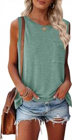 img 4 attached to Women'S Summer Tank Tops: TECREW Sleeveless Crew Neck Casual Basic Blouse