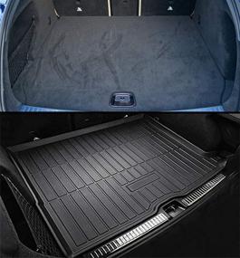 img 2 attached to 🚗 Waterproof Rear Cargo Tray Mat for Mercedes-Benz GLC250/GLC300/GLC350/GLC43 - 2016-2019 Compatible