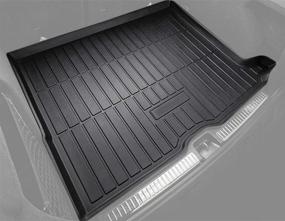 img 3 attached to 🚗 Waterproof Rear Cargo Tray Mat for Mercedes-Benz GLC250/GLC300/GLC350/GLC43 - 2016-2019 Compatible