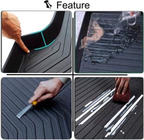 img 1 attached to 🚗 Waterproof Rear Cargo Tray Mat for Mercedes-Benz GLC250/GLC300/GLC350/GLC43 - 2016-2019 Compatible