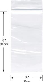 img 2 attached to 📦 Plymor Pack: Top-Quality Zipper Reclosable Plastic Packaging & Shipping Supplies for Poly & Plastic Packaging Bags