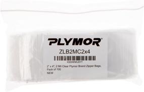 img 1 attached to 📦 Plymor Pack: Top-Quality Zipper Reclosable Plastic Packaging & Shipping Supplies for Poly & Plastic Packaging Bags