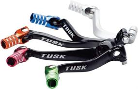 img 1 attached to Tusk Folding Shift Lever Black Motorcycle & Powersports best - Parts