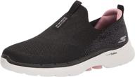 skechers womens 6 glimmering sneaker black women's shoes - athletic logo