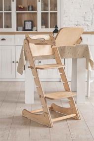 img 2 attached to 🍳 Goodevas Kitchen Helper Stool for Toddlers - High Rise Step Stool with Rails - Montessori Learning Tower in Beige