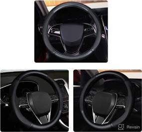 img 2 attached to Tioneger Steering Wheel Cover Breathable Interior Accessories