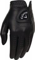 мужские кожаные перчатки для гольфа opticolor от callaway логотип