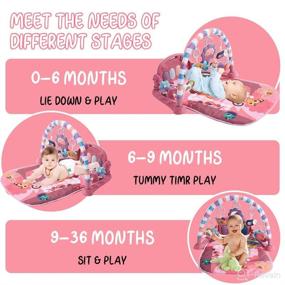 img 3 attached to 👶 PWTAO Baby Play Mat: Enhance Baby's Development with Kick and Play Piano Gym Mat - Perfect Gift for Newborns and Infants 0-12 Months