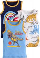 👶 coralup baby little boys tank tops - pack of 3 stylish shirts set logo