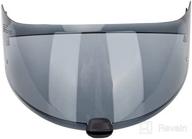 hjc hj-20m face shield visor for fg-17 is-17 c70 helmet pinlock ready (aftermarket) (light smoke) logo
