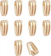 📿 enhance your jewelry making crafts with benecreat 10 pcs 14k gold filled small pinch clip bails logo