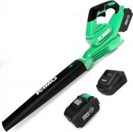powerful cordless leaf blower for a clean and tidy yard - 170 mph 200 cfm battery-operated blower with 4.0ah battery and charger logo