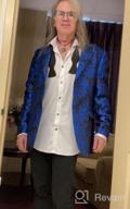 img 1 attached to Make A Statement At Your Next Event With COOFANDY'S Men'S Floral Tuxedo Jacket review by Jessie Burgos