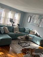 img 1 attached to 🛋️ Modern Grey U Shaped Sectional Couch with Chaises - HONBAY Modular Fabric Sofa review by Kyle Collins
