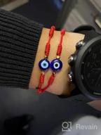 img 1 attached to Red String Amulet Bracelet For Women Men Boys & Girls - Tarsus Evil Eye 7 Knot Lucky Adjustable review by Robert Bigelow