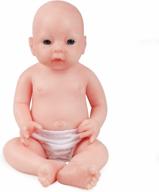 реалистичная силиконовая кукла reborn baby doll boy 19 дюймов для всего тела - не виниловый материал, вид новорожденного! логотип