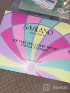 img 1 attached to Saviland Soft Gel Nail Tip Almond - Complete Kit For A Perfect Salon-Quality Look review by Antonio Curry