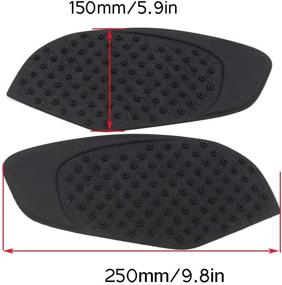 img 3 attached to 🏍️ High-quality Motorcycle Rubber Tank Traction Pad for Y.a.m.a.h.a YZF R6 2009-2014 - Ultimate Grip and Protection!