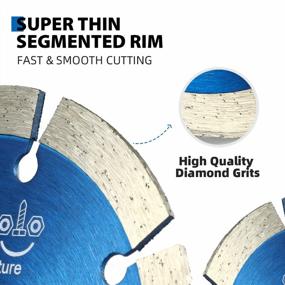 img 3 attached to Versatile Amoolo Diamond Saw Blade For Porcelain, Tile, Brick, Granite & Concrete - 4.5 Inches