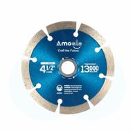 универсальный алмазный пильный диск amoolo для фарфора, плитки, кирпича, гранита и бетона - 4,5 дюйма логотип
