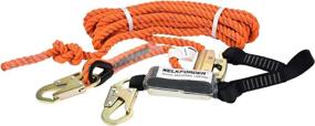 img 4 attached to 25Ft Vertical Lifeline Assemble W/ Rope Grab Snap Hooks & Shock Absorber - ANSI Compliant Fall Protection Safety Equipment By WELKFORDER