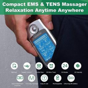 img 3 attached to MegaWise EMS TENS Unit: 48 Modes, 10 Premium Pads For Back Pain Relief Therapy - Dual Channel, Home Use With Gift Options