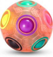 brain-boosting puzzle game - vdealen magic rainbow fidget ball for boys & girls ages 3+ | perfect birthday, christmas, easter gift! логотип