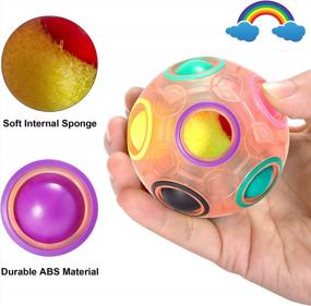 img 2 attached to Brain-Boosting Puzzle Game - Vdealen Magic Rainbow Fidget Ball For Boys & Girls Ages 3+ | Perfect Birthday, Christmas, Easter Gift!