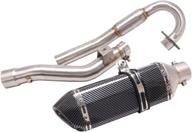 🏍️ yosayusa motocross motorbike full system exhaust slip on muffler for honda crf150f crf230f 2003-2013 (with removable db killer) логотип