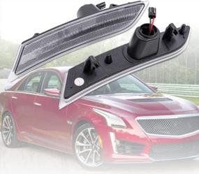 img 3 attached to Улучшите свой Cadillac XTS с помощью янтарных светодиодных боковых габаритных огней — OEM-замена для моделей 2013–2017 гг.