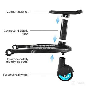 img 3 attached to HONEYPOLO Stroller Ride Board Lightweight