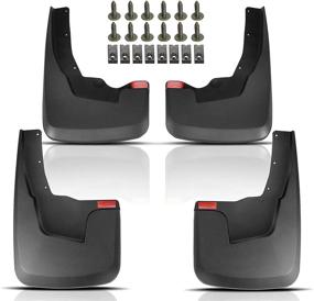 img 4 attached to High-quality Set of 4 Front and Rear Mud Flaps Splash Guards Mudguard Replacement for Ram 1500 2019-2021 with OEM Fender Flares