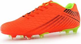 img 4 attached to Hawkwell Soccer Cleats For Men, Big Kids & Youth - Outdoor Firm Ground Shoes