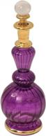 hand-blown pyrex glass egyptian perfume bottle - large decorative vial, height 5.75 inches (15cm) by craftsofegypt logo