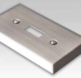 img 3 attached to Upgrade Your Home Decor With AMERELLE 163TTRBN Century Double Toggle/Single Rocker Wallplate In Brushed Nickel