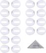 10 pairs ultra thin soft silicone anti-slip ear tips for apple airpods 2 & 1 - wisdompro white color logo