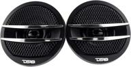 🔊 ds18 tx1s tweeter x1: powerful 1.38-inch dome ferrite tweeters (200w max) with mounting kit - set of 2 (black/silver) логотип