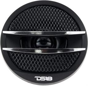 img 1 attached to 🔊 DS18 TX1S Tweeter X1: Powerful 1.38-inch Dome Ferrite Tweeters (200W Max) with Mounting Kit - Set of 2 (Black/Silver)