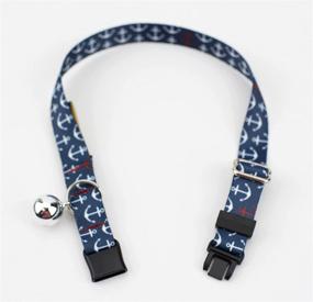 img 3 attached to 🐱 Stylish Cat Collar from Country Brook Petz - Summer Breeze Collection (Anchors Away)