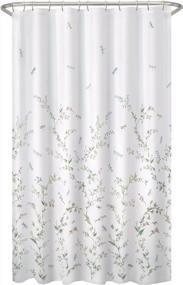 img 3 attached to Dragonfly Garden Semi-Sheer Fabric Shower Curtain By MAYTEX - Vibrant Multi-Color Design, Measures 70 X 72 Inches