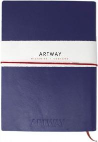 img 2 attached to Express Your Artistic Side With Artway Doodle - Purple Leather Journal/Sketchbook - 150Gsm Cartridge Paper
