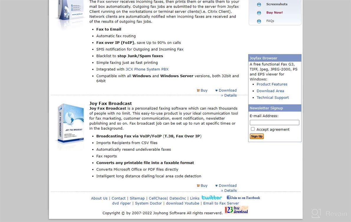 img 1 attached to Joyfax Server review by Mark Hanson